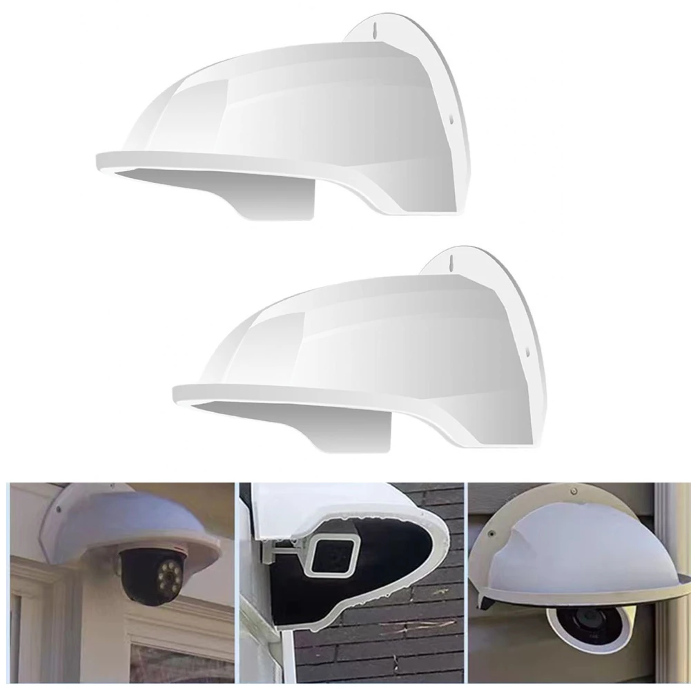 1/2Pcs Sicherheit Kamera Schutz Abdeckungen Schild Outdoor Kamera Schutzhülle Schild Wand Wasserdicht Regendicht Shell Schutz Image
