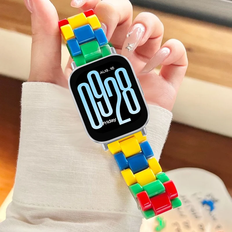 22 mm Candy Buntes Harzarmband für Redmi Watch 5 Active/5 Lite Smartwatch-Armband Correa für Redmi Watch 3 Lite 3 Active Band Image