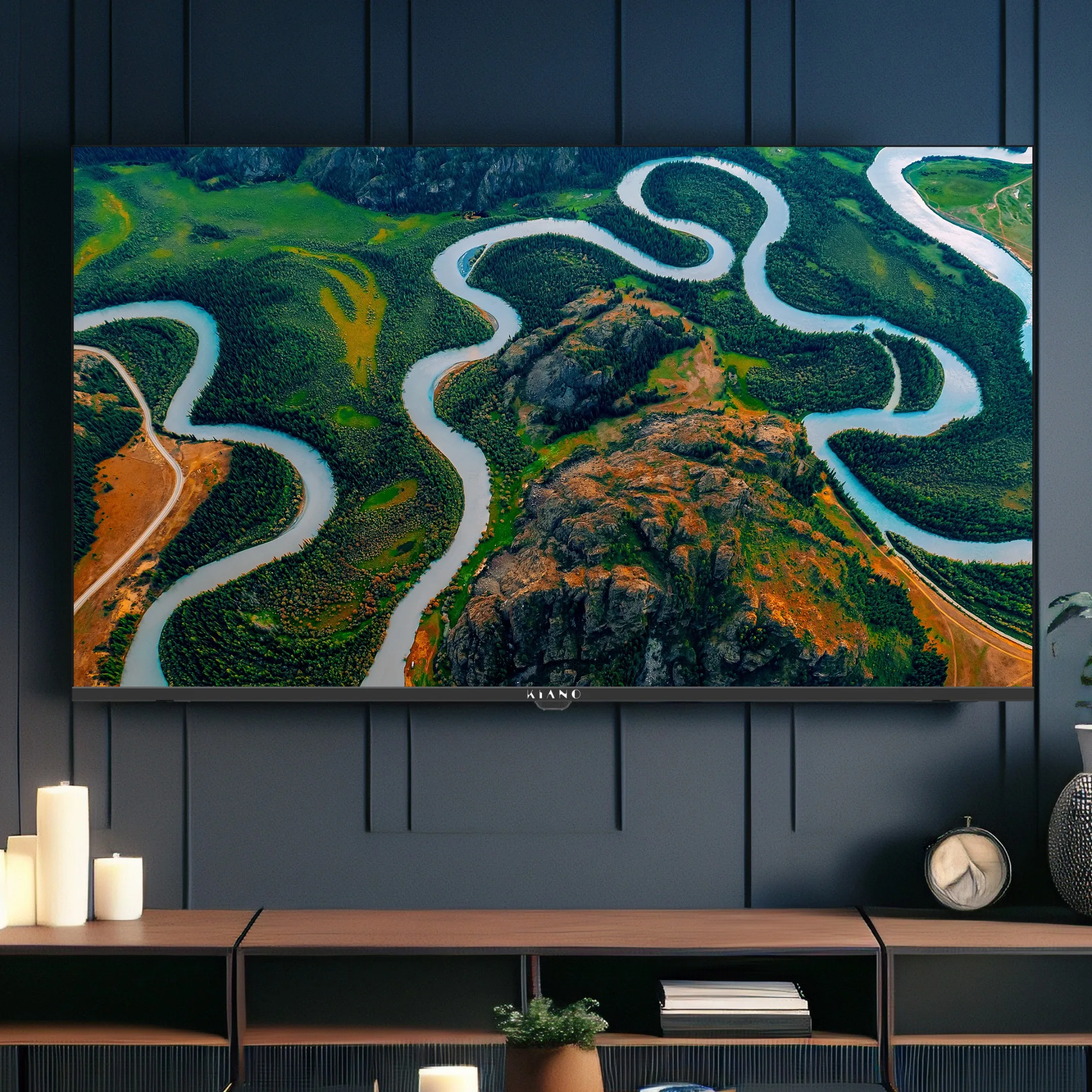 Kiano Elegance TV LED TV 43" 4K Smart TV UHD Schwarz PVR WiFi Image