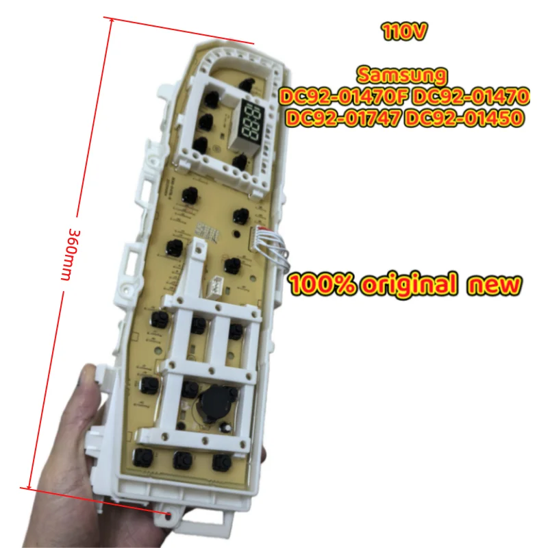 100 % original neue 110 V Waschmaschinen-Computerplatine für Samsung DC92-01470F DC92-01470L DC92-01747 DC92-01450 Ersatz