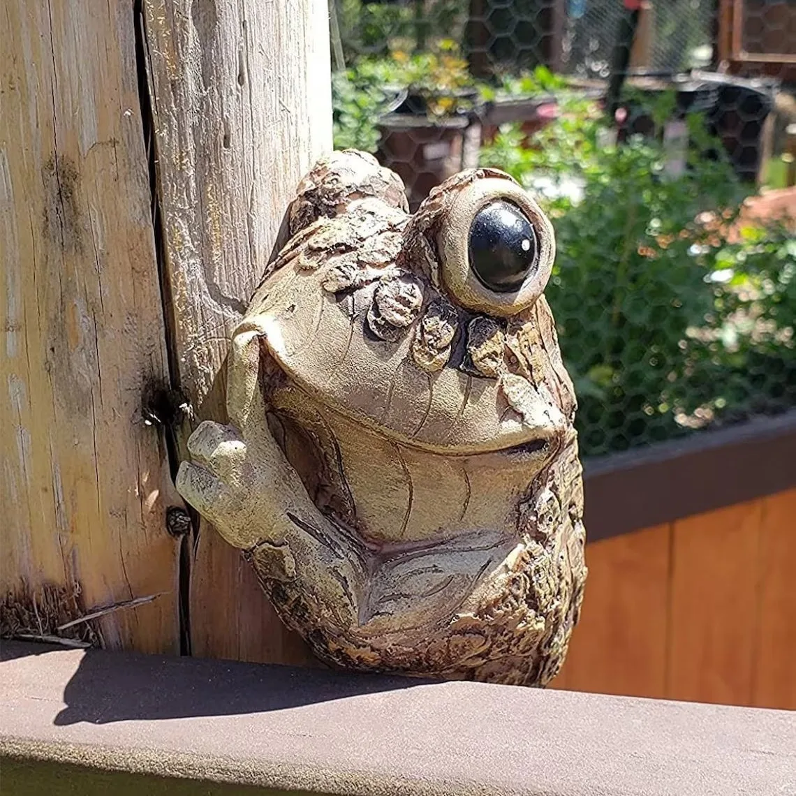Peeping Frosch Klettern Baum Hängende Dekoration Harz Handwerk Dekoration Ornament Garten Kunst Hof Dekoration Image