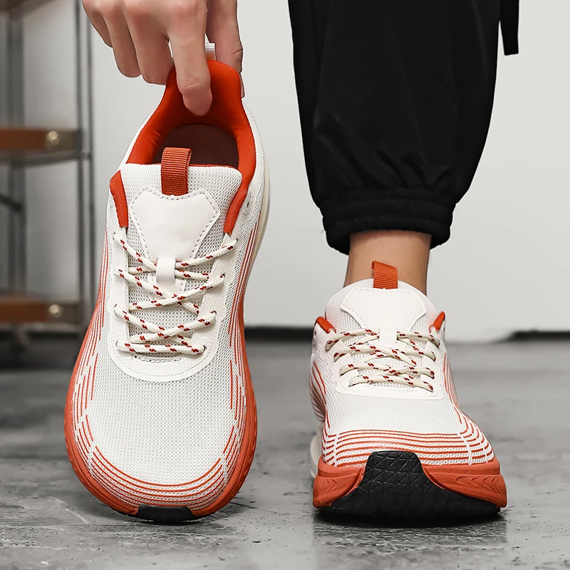 MAEDEF Herrenschuhe, breiter Zehenbereich, Barfuß, lässig, breite Turnschuhe, flache Sportschuhe, atmungsaktives Mesh, Herren-Laufschuhe, Turnschuhe, Herren-Sneaker