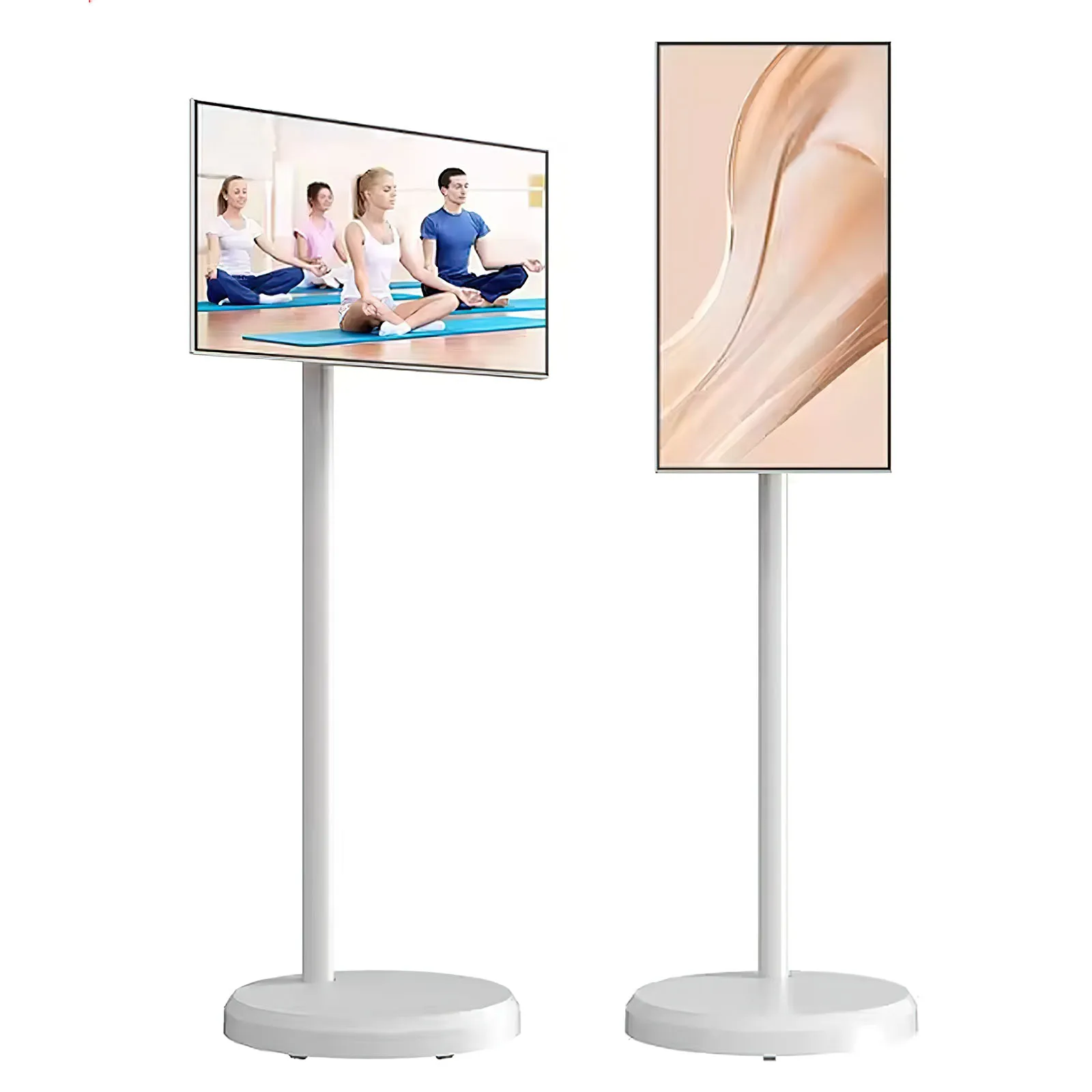 32 Zoll Mobiler Touchscreen Fernseher Android 12 Rollständer All-in-One Display Bildschirm Image