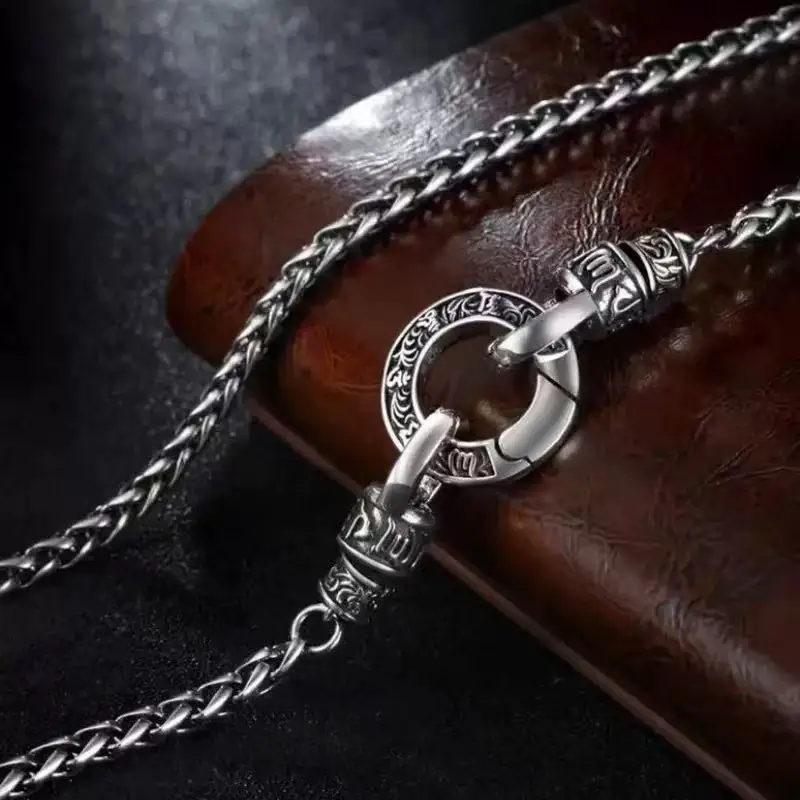 Nuova collana in argento sterling 925 catena intrecciata per uomo donna moda clavicola collane a catena regalo di gioielli per feste di nozze