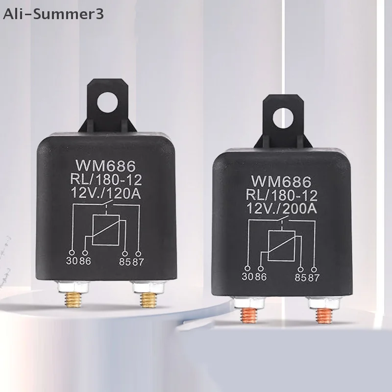 DC 12 V 24 V 100A 120A 200A WM686 Relais 4 Pin Normal Offene Auto Starter Relais Für Batterie EIN/AUS Split Laderelais Schalter Image