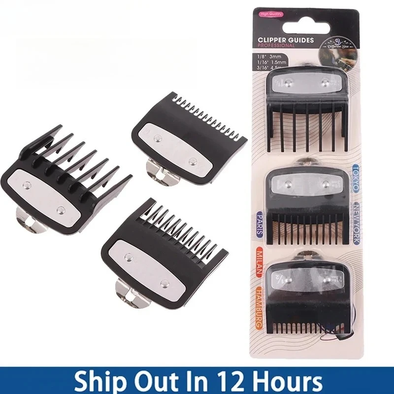 1/3/5/10/15/20 Stück Haarschneidemaschinen-Schutz, Führungskämme, Trimmer-Styling-Werkzeuge, Befestigung, kompatibel mit 1,5 mm, 3 mm, 4,5 mm Image