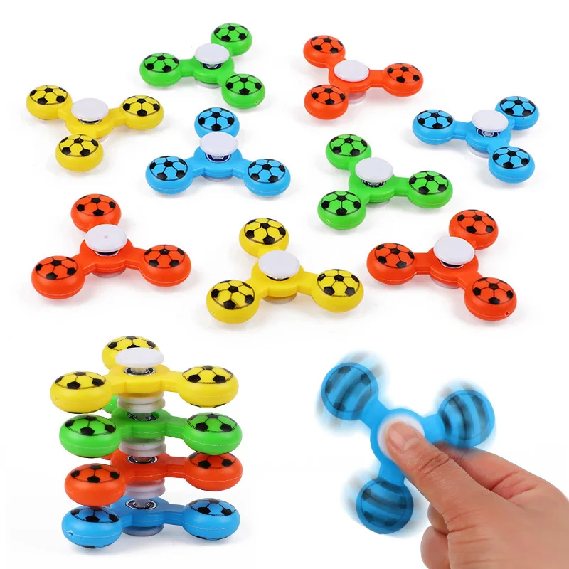 10/20 Stück Sport-Fußball-Thema, Fingerspitzen-Gyro, Stressabbau, Spielzeug, Kindergeburtstag, Gastgeschenke, Belohnungen, Goodie-Bag, Pinata-Füller Image