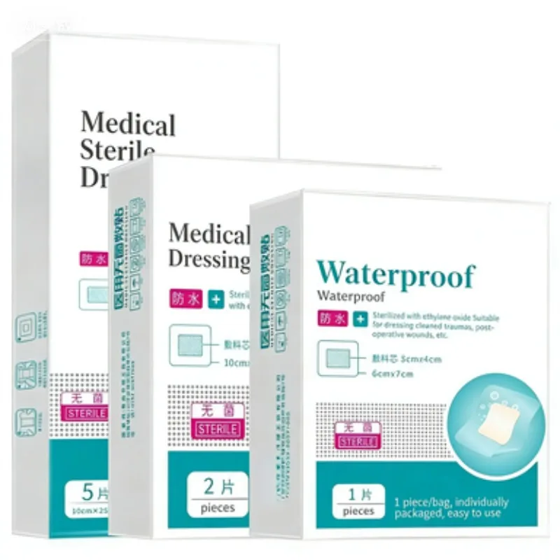 Steriler wasserdichter Wundverband – transparenter, atmungsaktiver, großer Klebeverband für Dusche, Nabel und Post-Op-Pflege Image