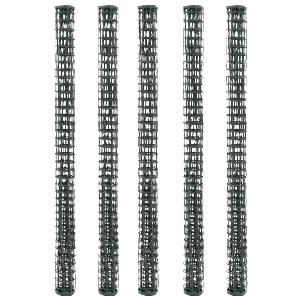 vidaXL Maschendraht 5 Stk. HDPE 1 x 1,2 m Grün Image