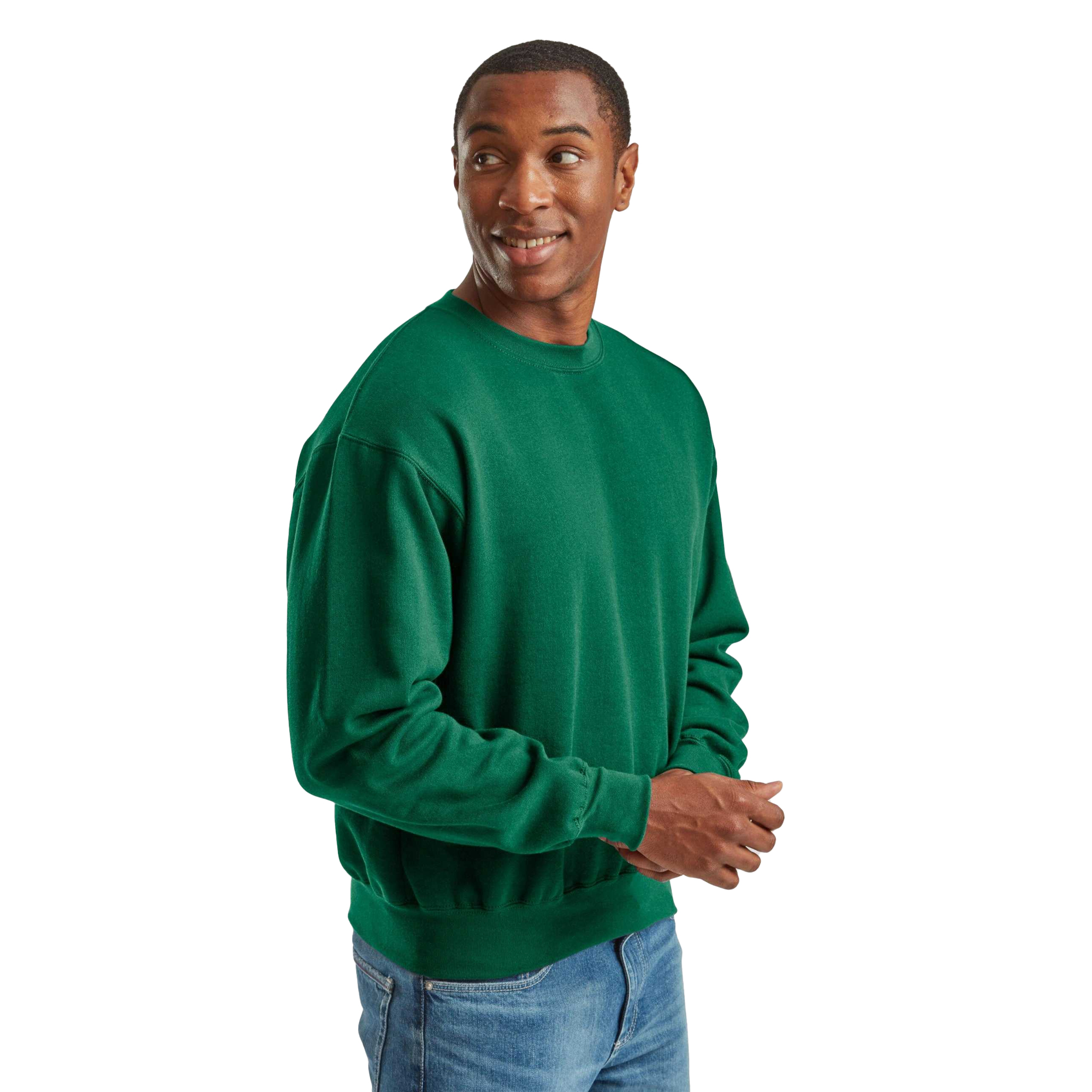Fruit of the Loom - Sweatshirt für Herren/Damen Unisex, Super Baumwolle (College Grün) Image