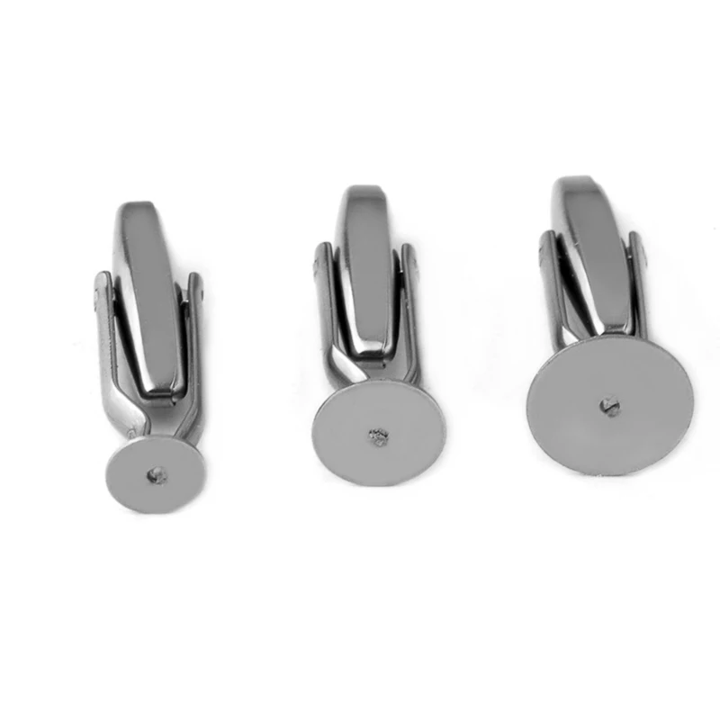 10 pz/lotto 6/8/10mm In Acciaio Inox Rotondo Pad Vassoio Gemelli Impostazioni Cabochon Base Per Cabochon Cameo Gioielli FAI DA TE Che Fanno