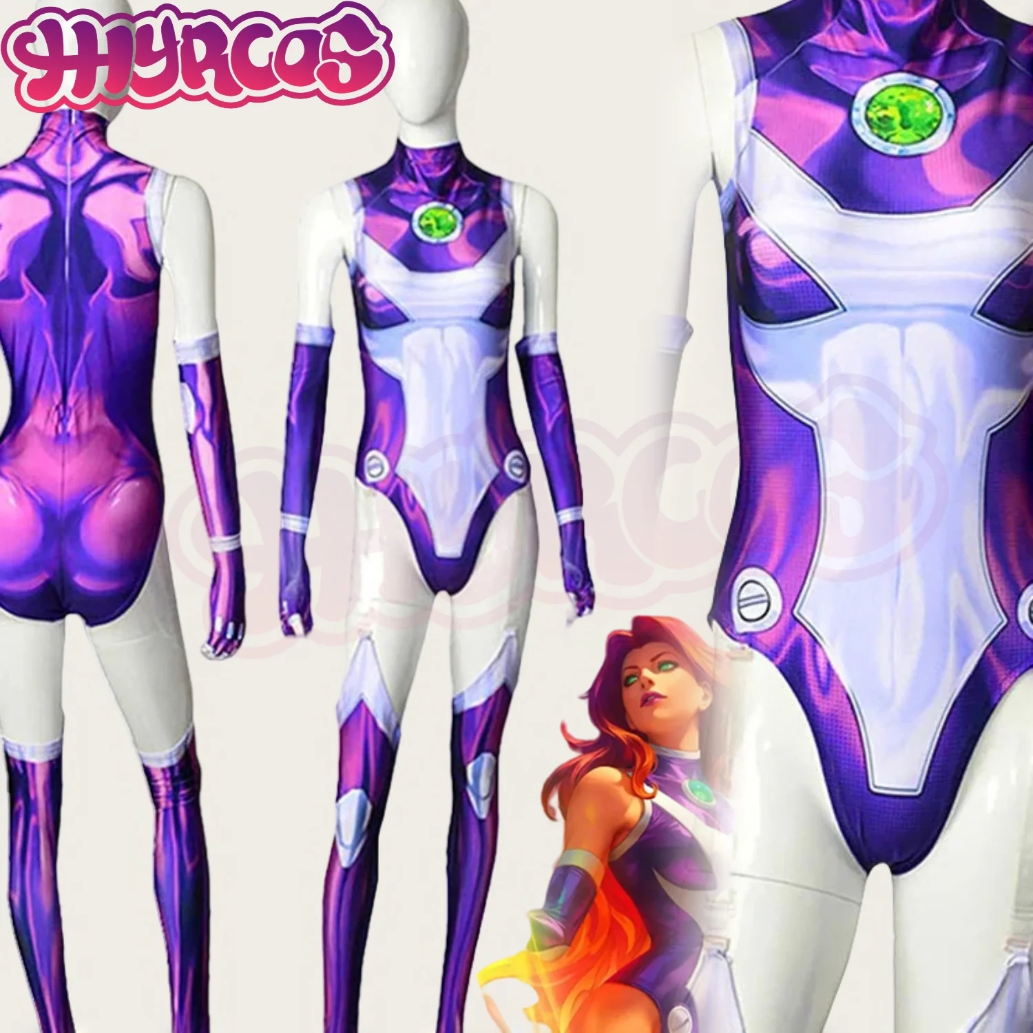 Anime Tai tan Overall Zentai Bodysuit Sexy Starfire Superhero Cosplay Kostüm Sexy Frauen Männer Karneval Party Outfits Halloween
