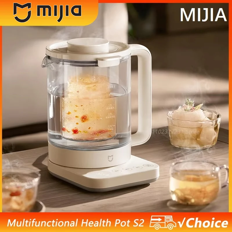 Bouilloire multifonctionnelle MIJIA S2 1,5 L, appareils électroménagers, 800 W, acier inoxydable 304, conservation de la chaleur