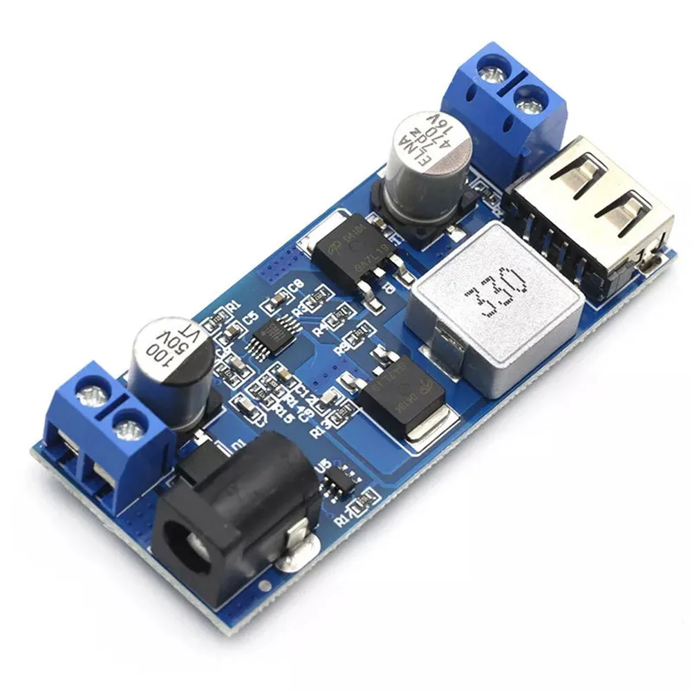 Modulo di ricarica step-down DC-DC da 24 V/12 V a 5 V 5A Modulo convertitore step-down USB Buck Modulo di alimentazione step-down per telefono