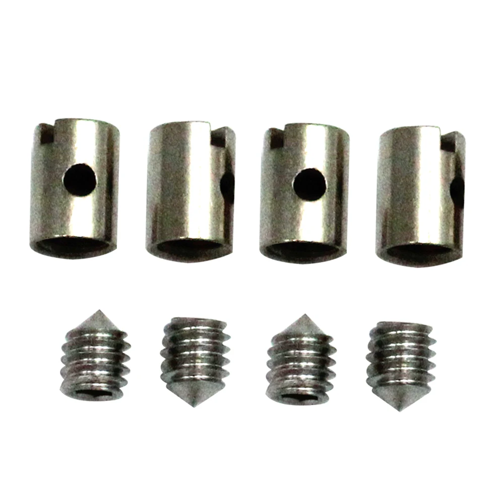 4 Sets lötfreie Kabelnippel 5 mm Gasdrossel für Motorrad-Roller-Quad-Mäher Image
