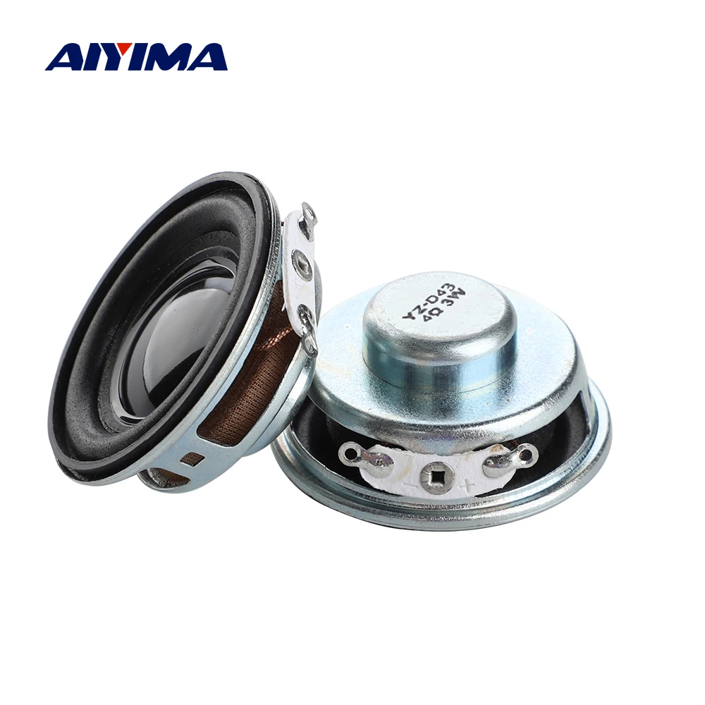 AIYIMA 2Pcs 1,5 Zoll 40MM Mini Tragbare Lautsprecher 4ohm 3W Volle Frequenz Stereo Sound Kleine Hifi lautsprecher Image