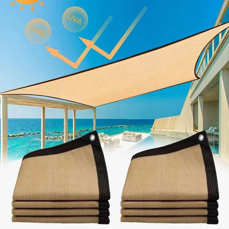 2 x 2 m, 2 x 4 m, Sonnenschutz, Wärmedämmung, Schattentuch, UV-Block, Sommer, Outdoor, Garten, Sonnenschutznetz für Terrassenpflanzen im Freien Image