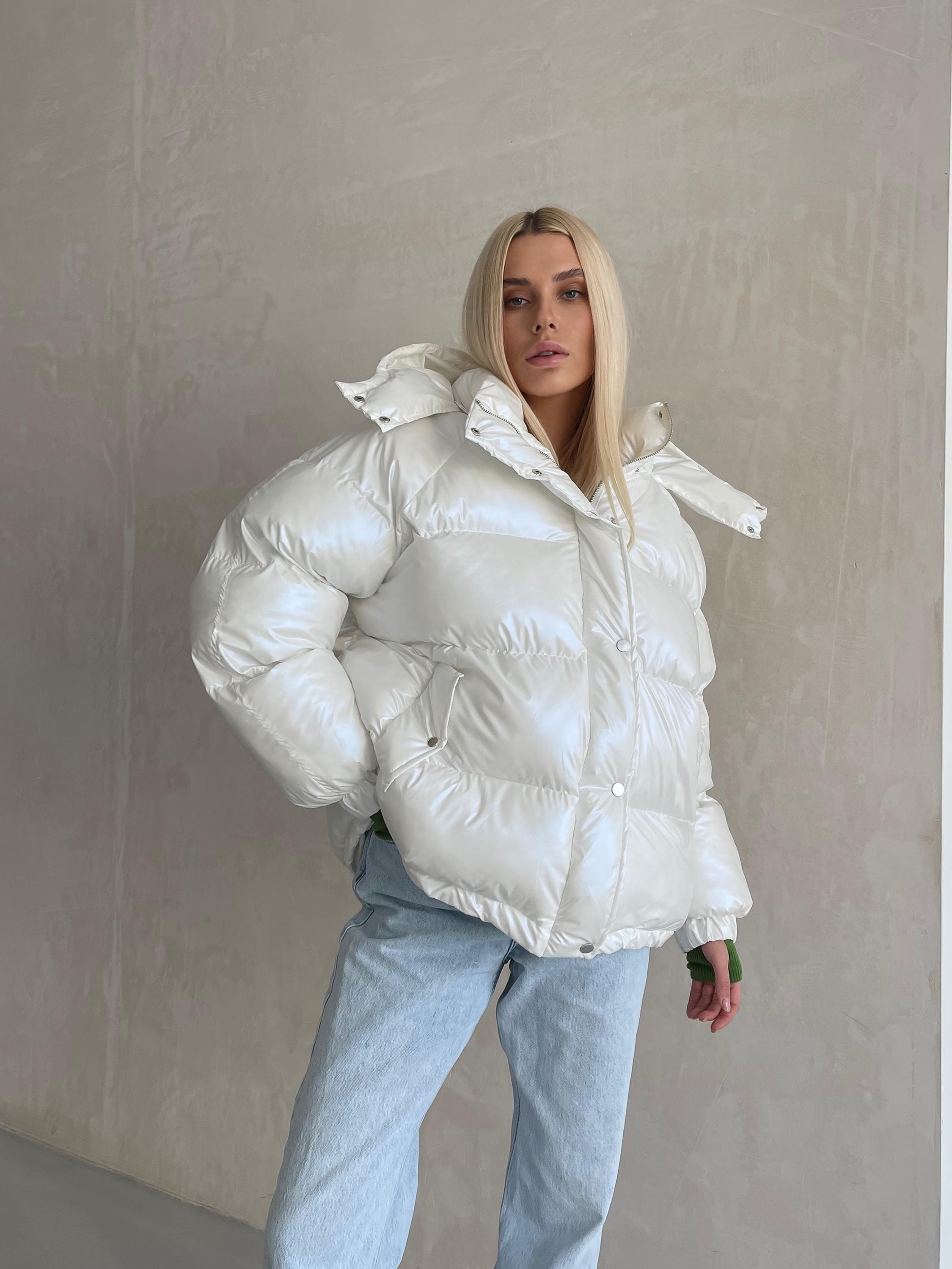 Giacca invernale. Giacca bianca invernale. Giacca da sci. Piumino oversize per ragazzi e adulti. Giacca da sci invernale.