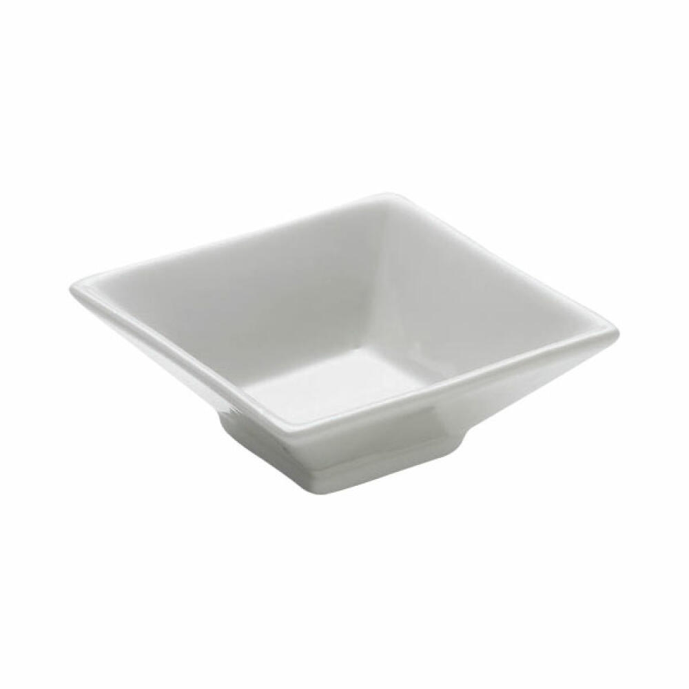 Maxwell & Williams Square Dipschale Trapez, Schale, Schälchen, Snackschale, Porzellan, Weiß, 55 ml, Z1474 Image