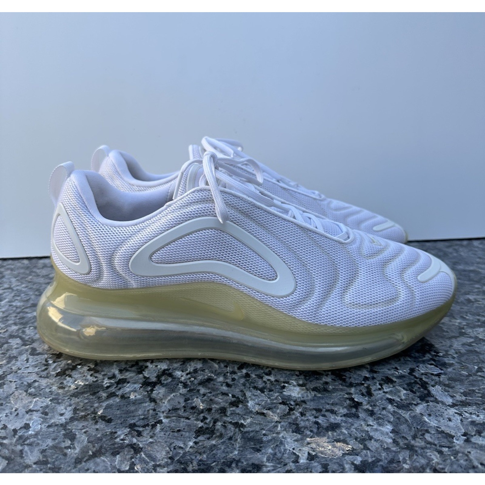 Nike Shoes | Men's Nike Air Max 720 White Sneakers Shoes A02924-100 Size 12 | Color: White | Size: 12