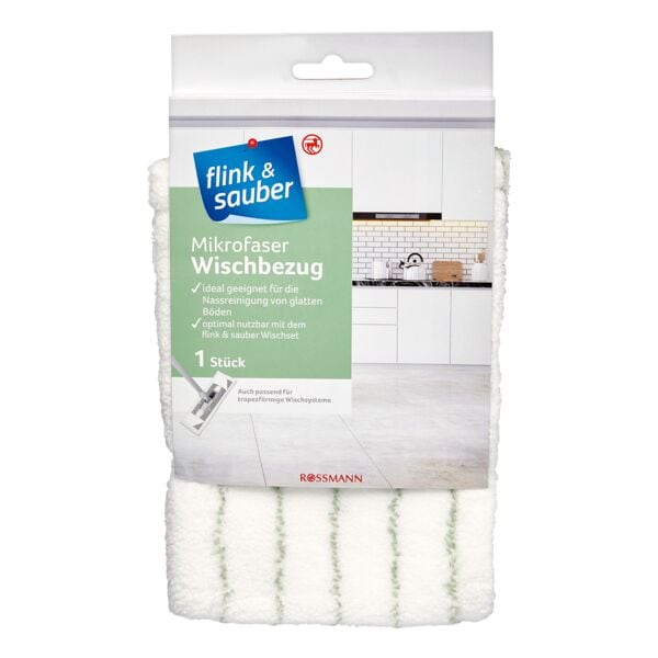 flink & sauber Mikrofaser Wischbezug, 16 cm Image