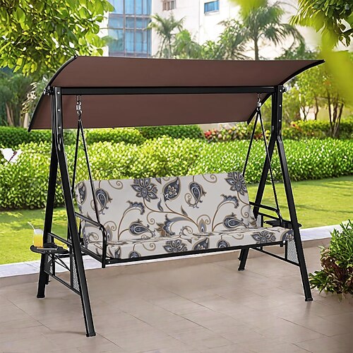 Gartenkissenbezug aus floral gefärbtem Mikrofaser-Polyester, moderner Stil, quadratisch/rechteckig, für Sofas im Wohnzimmer Image