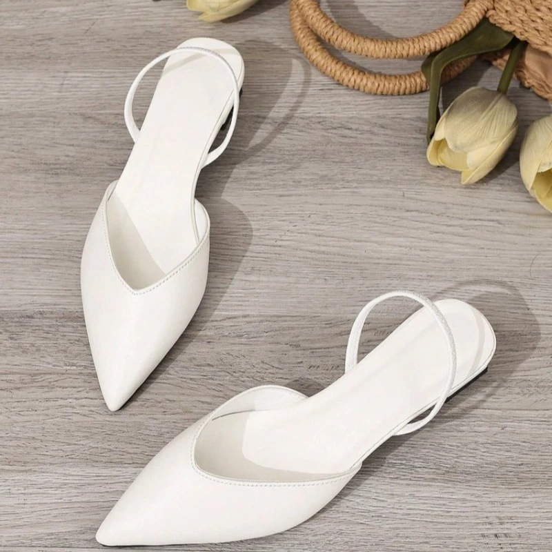 Shoes for Women Hot Sale Slingbacks Women's High Heels Shallow Mouth Office and Career Sexy Slip-on Toe Cap Gladiator Sandals