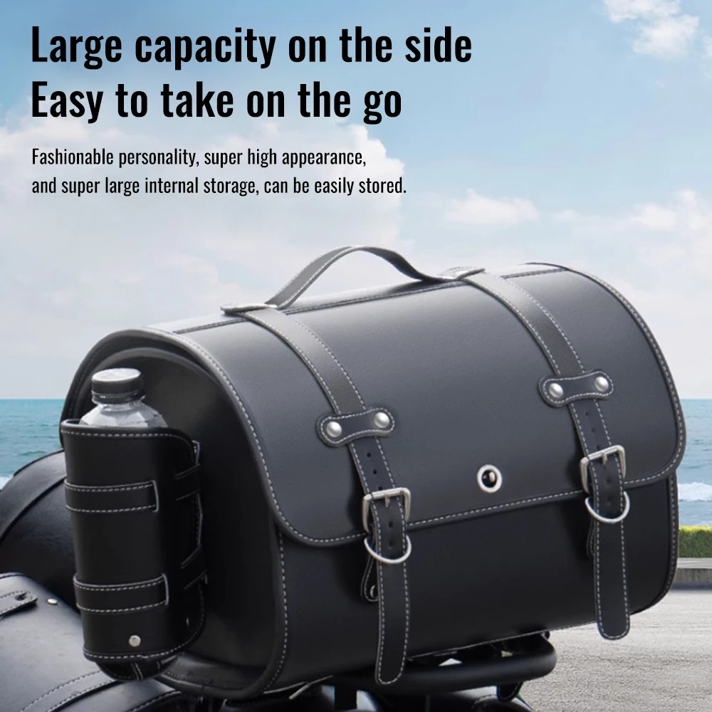 Boîte arrière de moto étanche de grande capacité, boîte de coffre de moto, boîte de rangement d