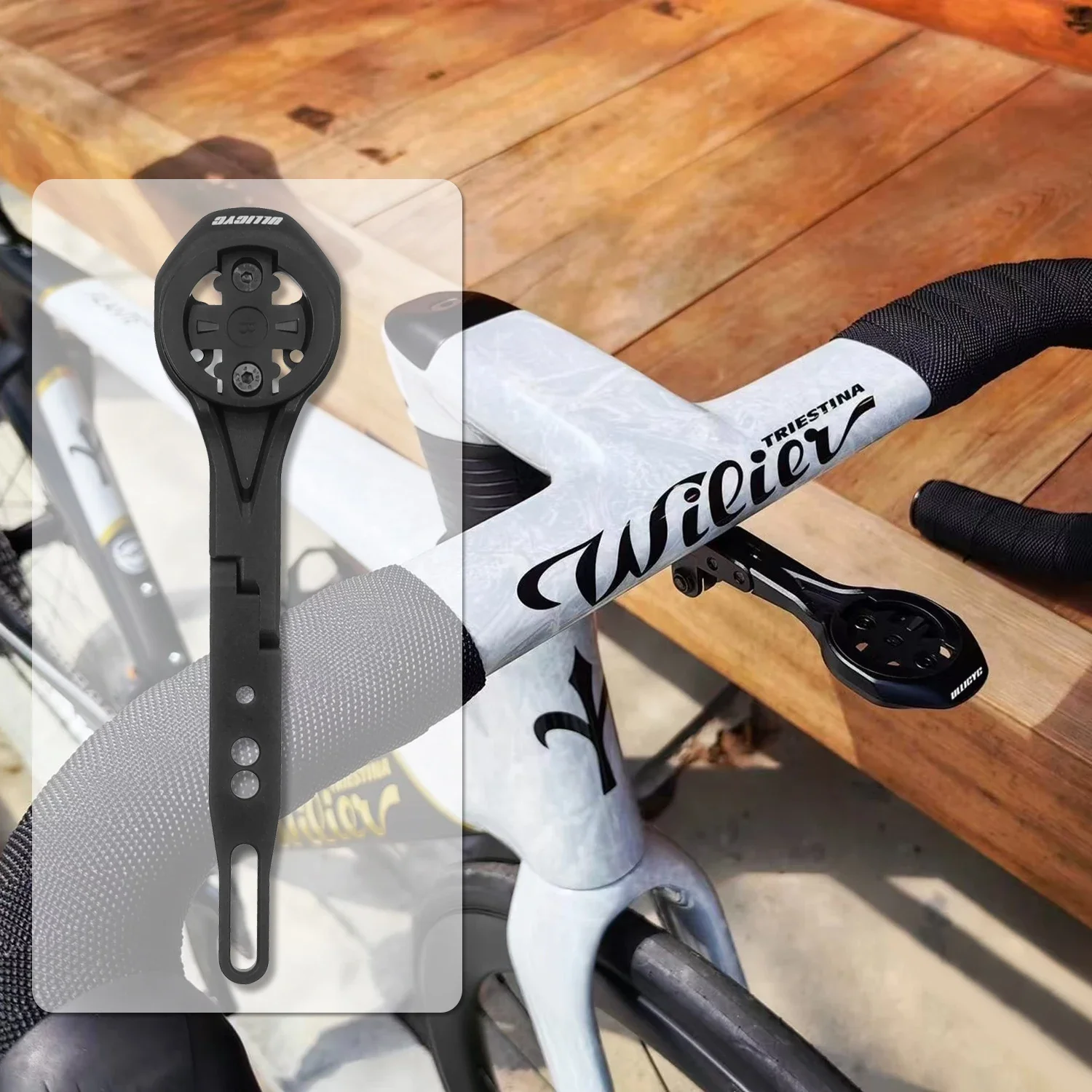 Für Canyon Aeroad/ CP0018 Cockpits/Wilier Filante Integrierte Lenker-Computerhalterung, kompatibel mit Gopro/Garmin/Bryton/Wahoo Image