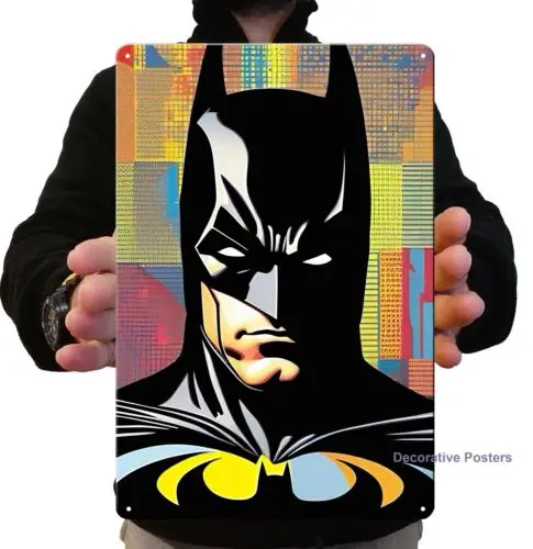 The Comic Book Hero Movie Metal Poster – Schild – Größe: 20,3 x 30 cm (20 x 30 cm) – Aluminium