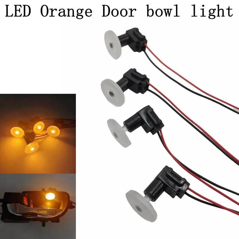 LED Umgebungs Licht Transparent Lampe Körper Rund Auto Innen Schüssel Licht Tür Griff Lichter Handlauf Lichter Dekorative Lampe