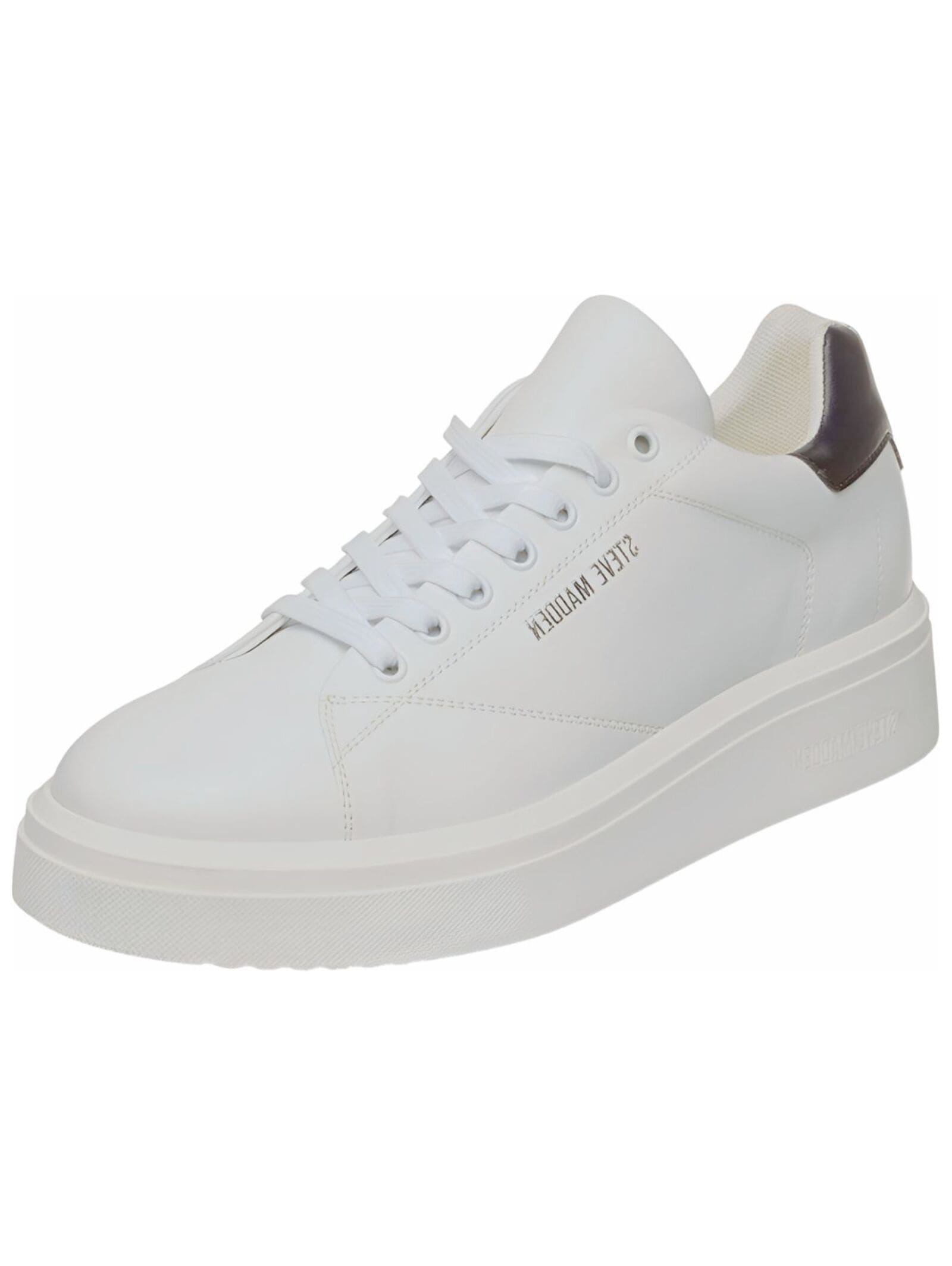 Sneaker STEVE MADDEN "STEVE MADDEN Sneaker Leder", Herren, Gr. 45, weiß, Leder, Schuhe Sneaker