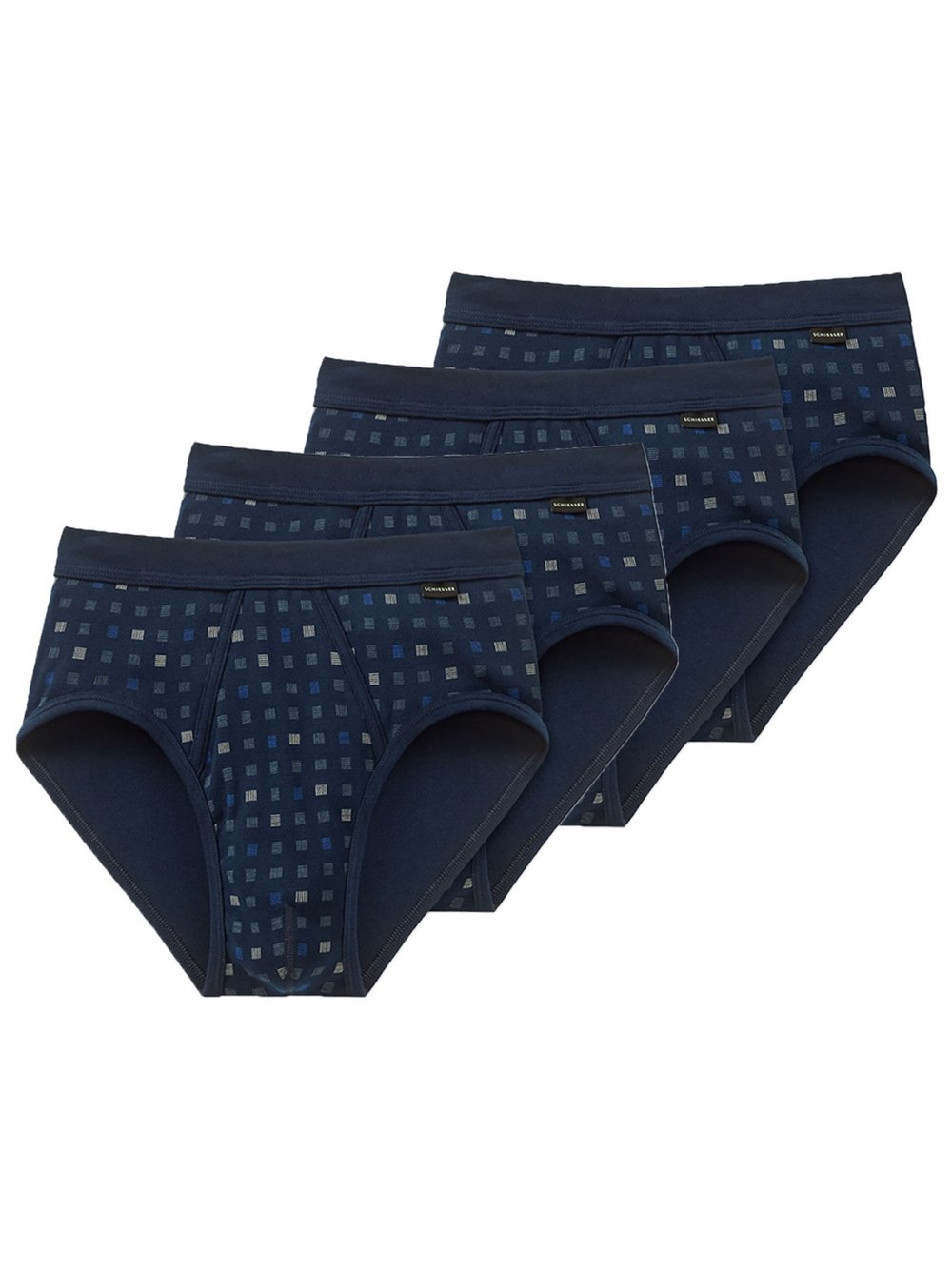Schiesser Slip 4er Pack Herren marine, L Image