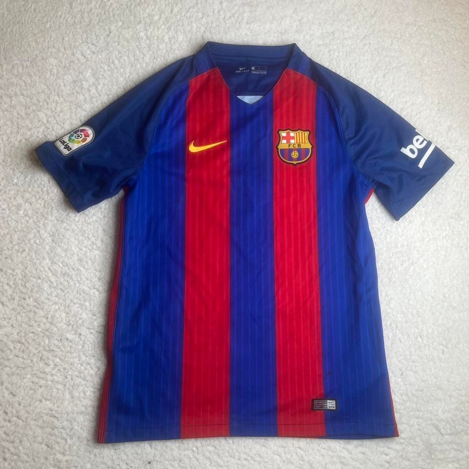 Nike Shirts | 2016 F.C. Barcelona Men's Red Blue Soccer Kit Nike Futbol Dri Fit M | Color: Blue/Red | Size: M