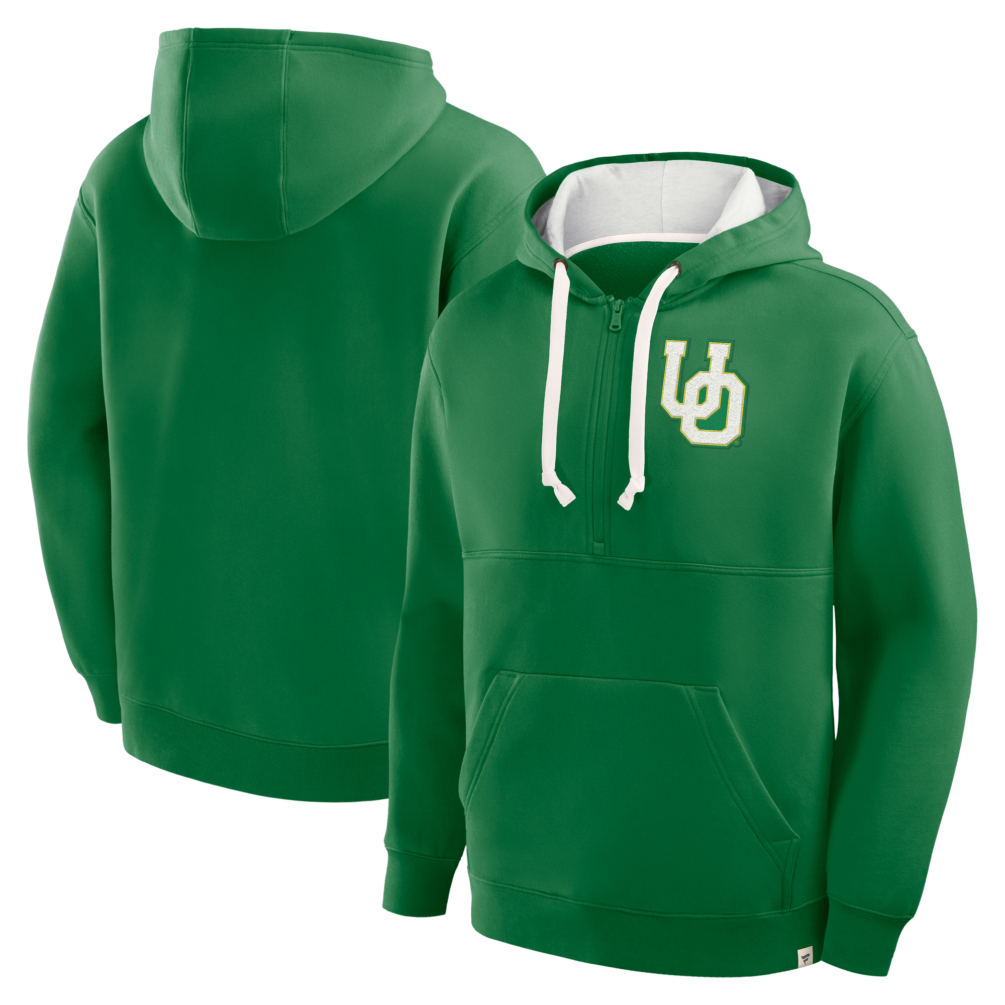 Fanatics Green Oregon Ducks Hometown Premium Rise And Conquer Half-Zip Hoodie für Herren Image