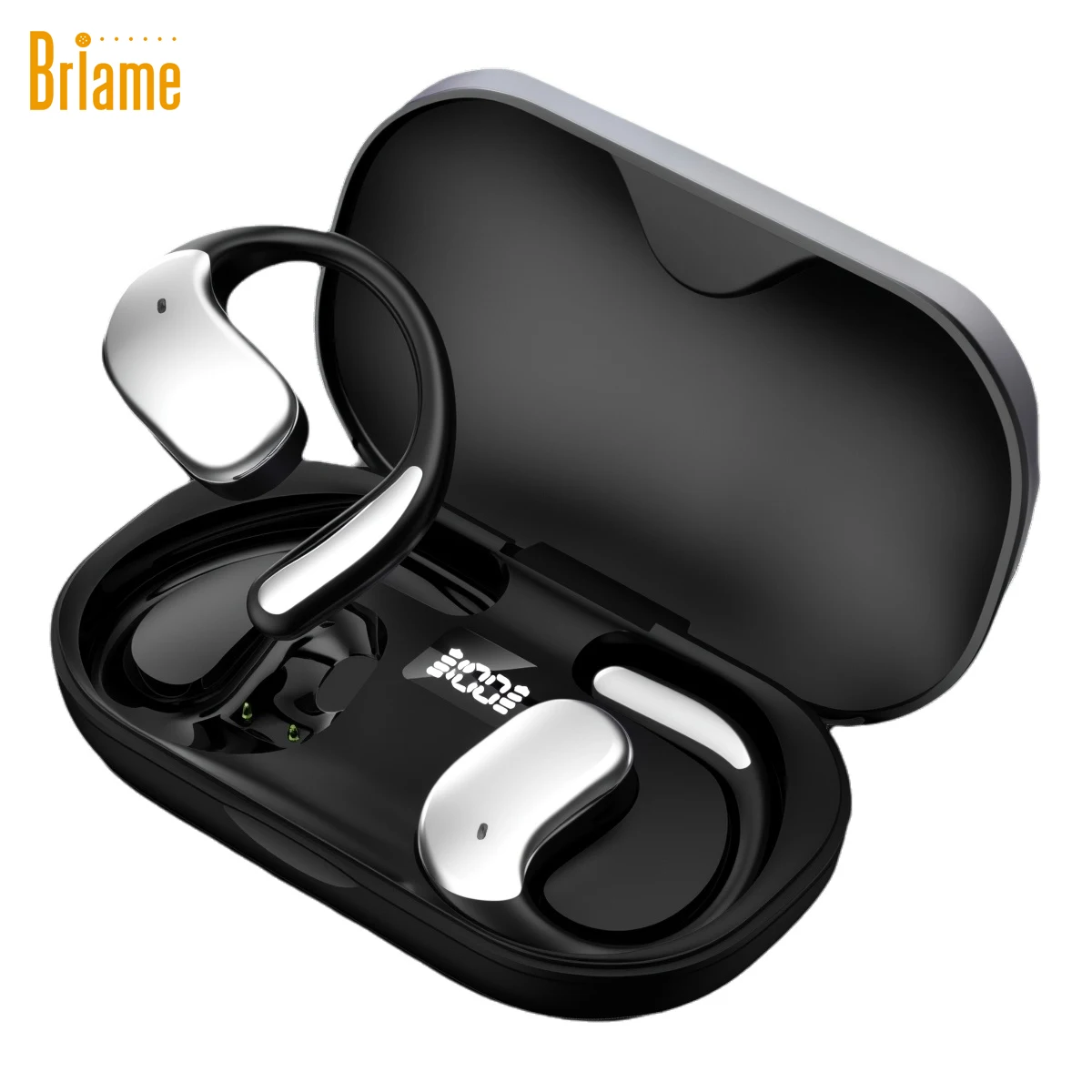 Briame OWS Bluetooth-Kopfhörer, kabelloses Sport-In-Ear-Headset mit Mikrofon zum Laufen, Ohrbügel, Sport-Kopfhörer, Spiel-Headset Image