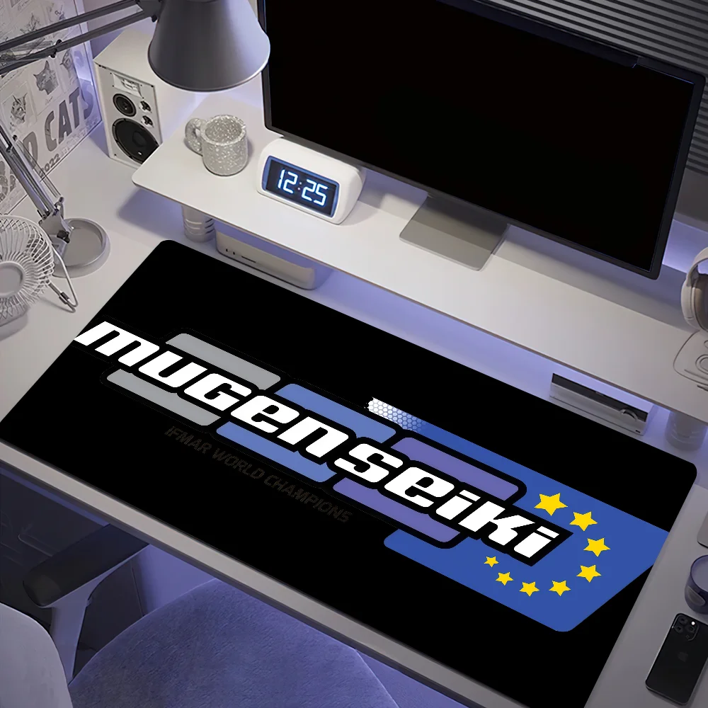 Mauspad, Anti-Fray, für Zuhause, individuell, ergonomisch, Büro, Gummi, großes SEIKI-Logo, MUGEN, Schreibtischunterlage, Tastatur, PC, rutschfest Image