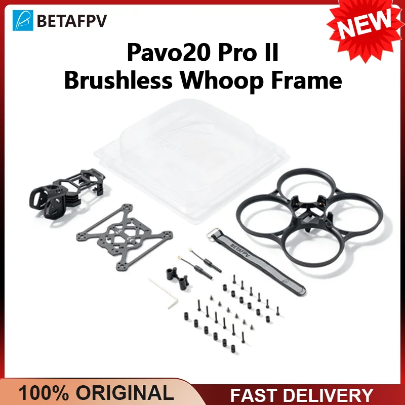 BETAFPV Pavo20 Pro II Bürstenloser Whoop-Rahmen, neues Design, Kohlefaserplatte, kompatibel mit DJI O4/O4 Pro Image