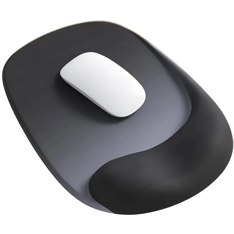 Ergonomisches Mauspad mit Gel-Handgelenkstütze – hochwertiges Lycra-Gewebe, rutschfest, perfekt für Laptops und Desktops, ideal für das Büro Image