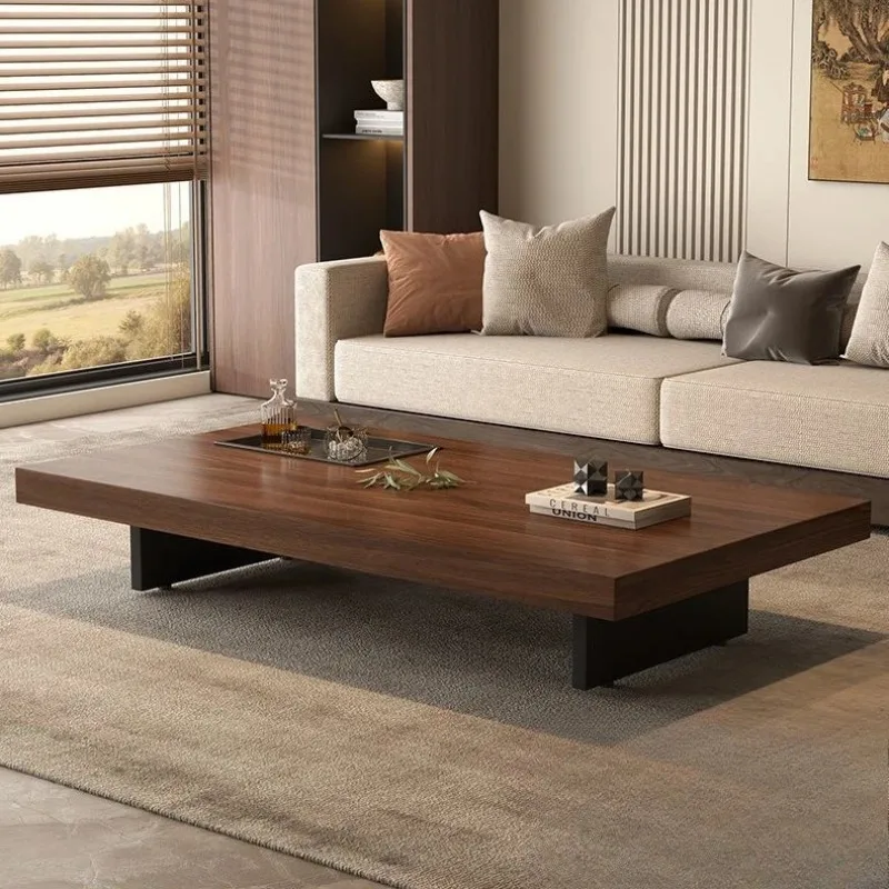 Couchtisch aus Massivholz, fortschrittlich, minimalistisch, italienischer Balkon, Haushalt, Wohnzimmer, einfache kleine Wohnung, Couchtisch, quadratisch, anc