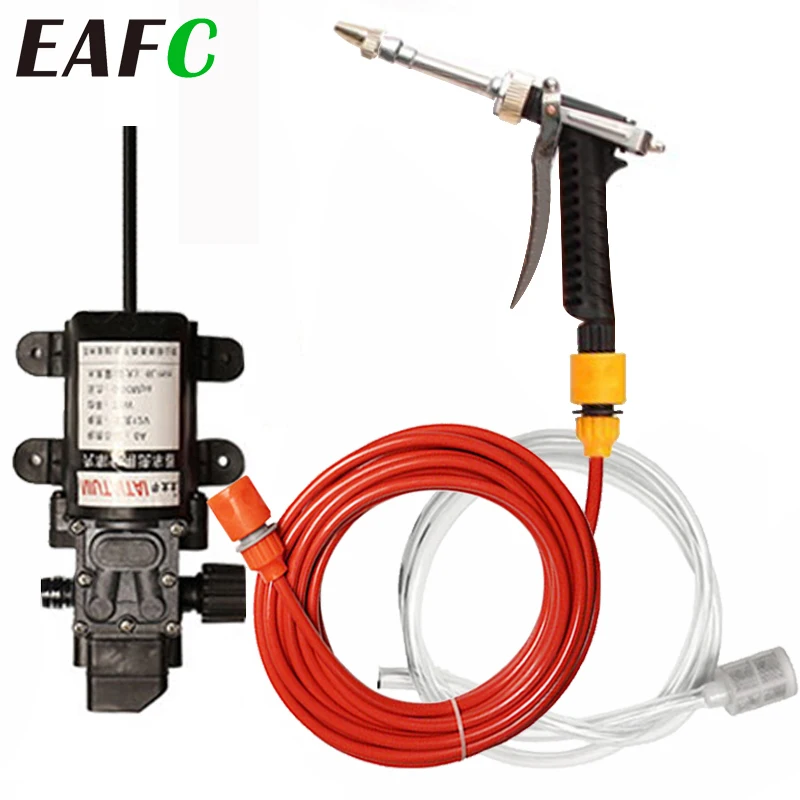 Tragbare Auto Waschmaschine Pumpe 12V Hochdruck Autos Waschmaschine Kits Mini Elektrische Wasserpistole Mit Überstromschutz