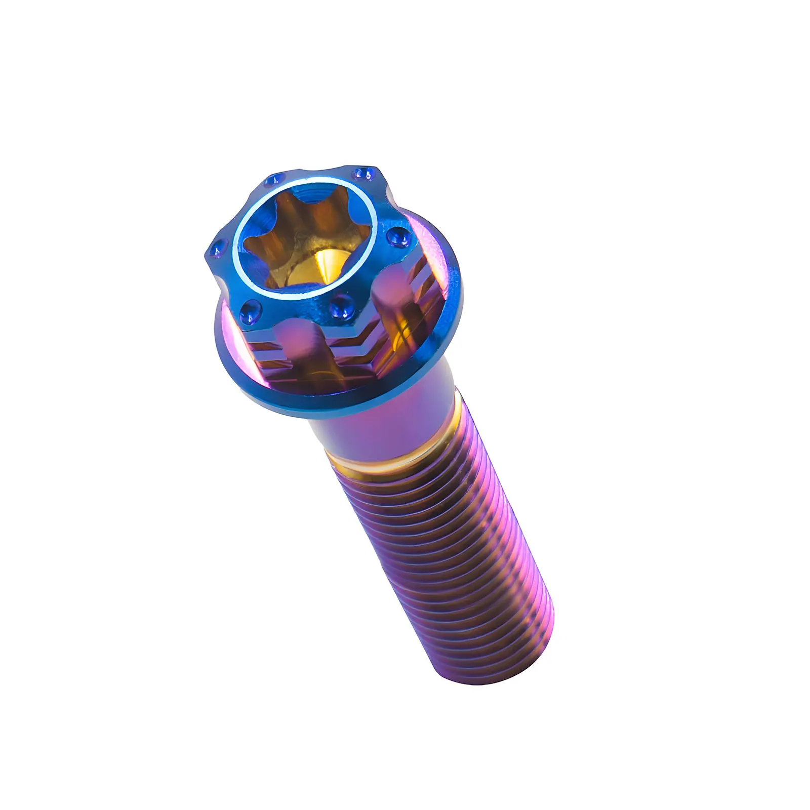 M10 x 10 ~ 90 mm Titan-Schrauben, Rastermaß 1,25/1,5 mm, Sechskant-Flanschschrauben für Motorrad-Zubehörteile Image