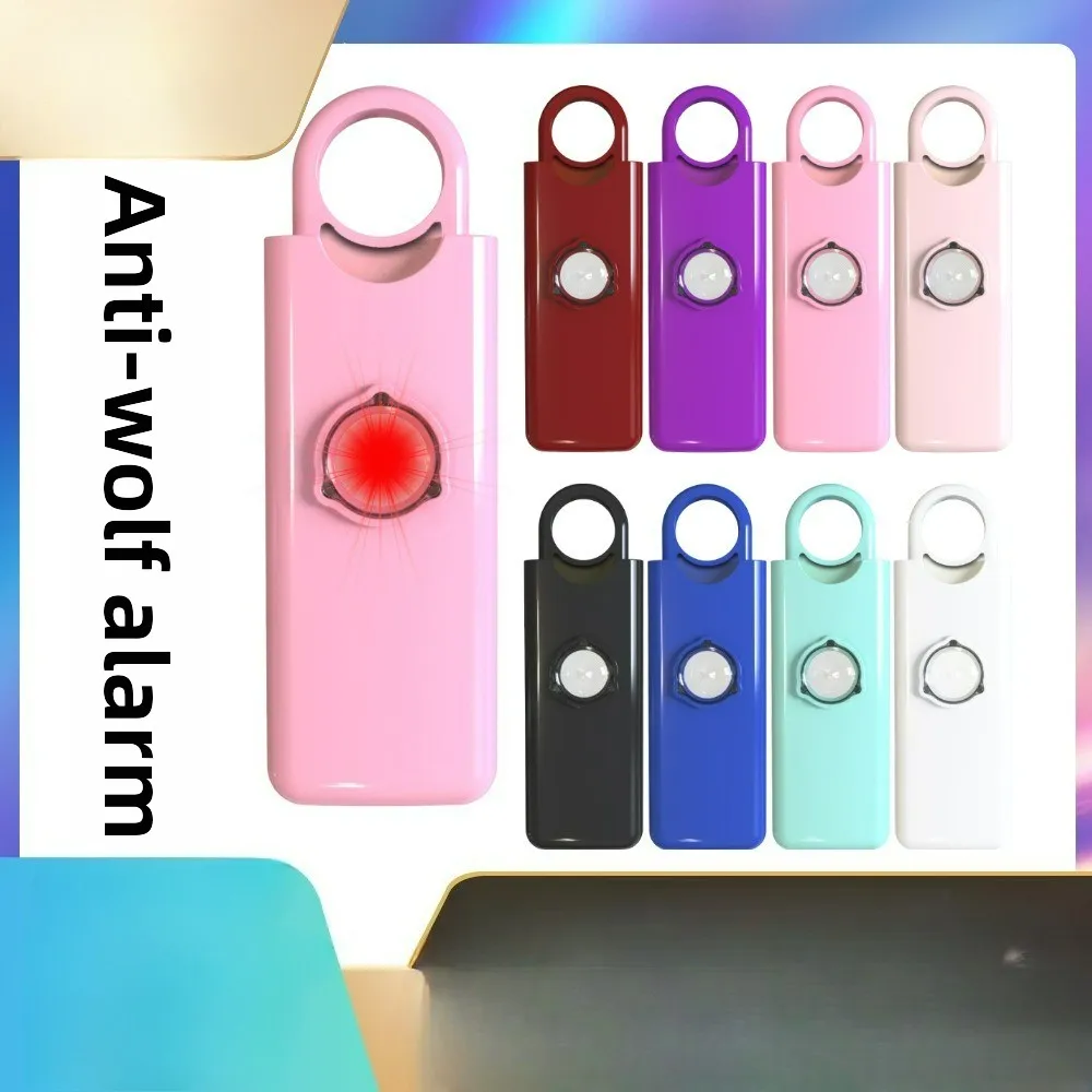 Tragbarer Selbstverteidigungsalarm für Damen – Laut Notfallsirene in Privatform mit LED-Blitz, persönliches Sicherheitsalarmgerät für den Außenbereich Image