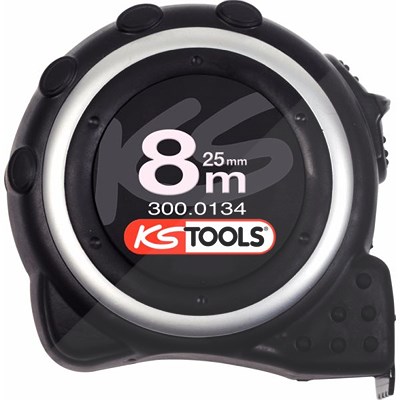 Ks Tools Bandmaß mit Feststeller,schwarz-grau, 8m [Hersteller-Nr. 300.0134] Image