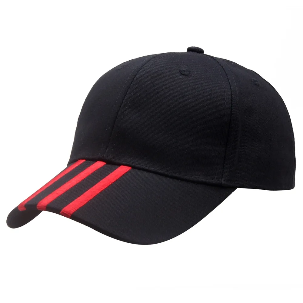 Herren Baseball Caps Für Männer Casual Baumwolle Bestickt Gestreiften Snap Back Hip Hop Cap Frauen Outdoor Sport Casquette Homme Gorras Image