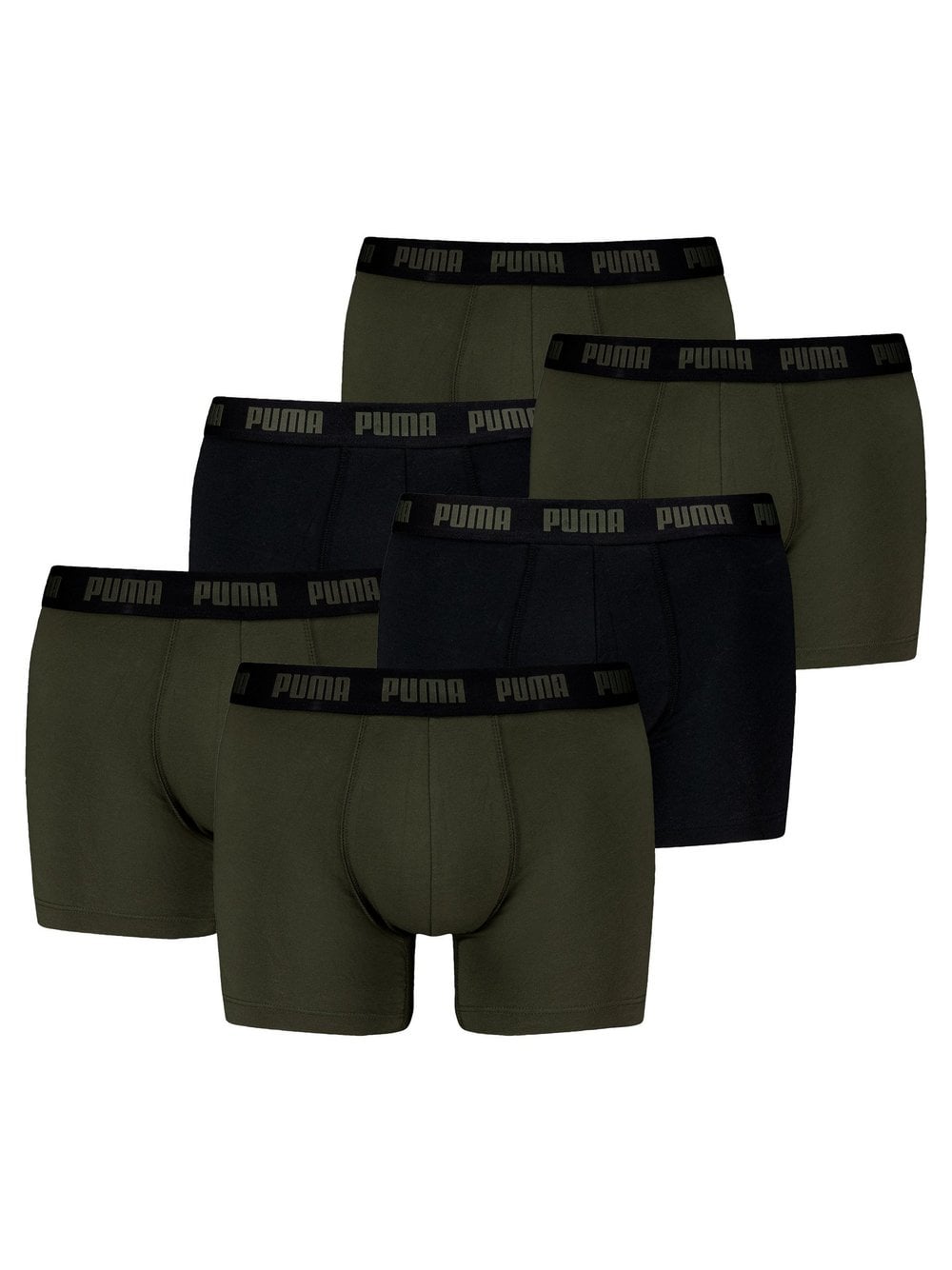Puma Boxershort 6er Pack Herren mehrfarbig, L Image