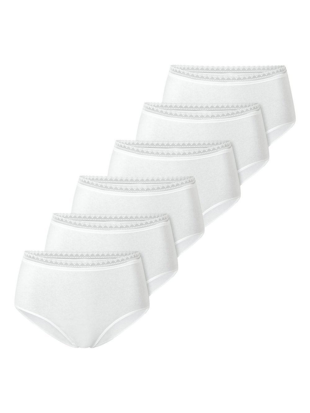 Schiesser Slip 6er Pack Damen weiß, 4XL Image
