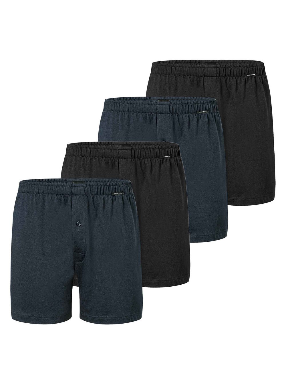 Schiesser Boxershort 4er Pack Herren mehrfarbig, S Image