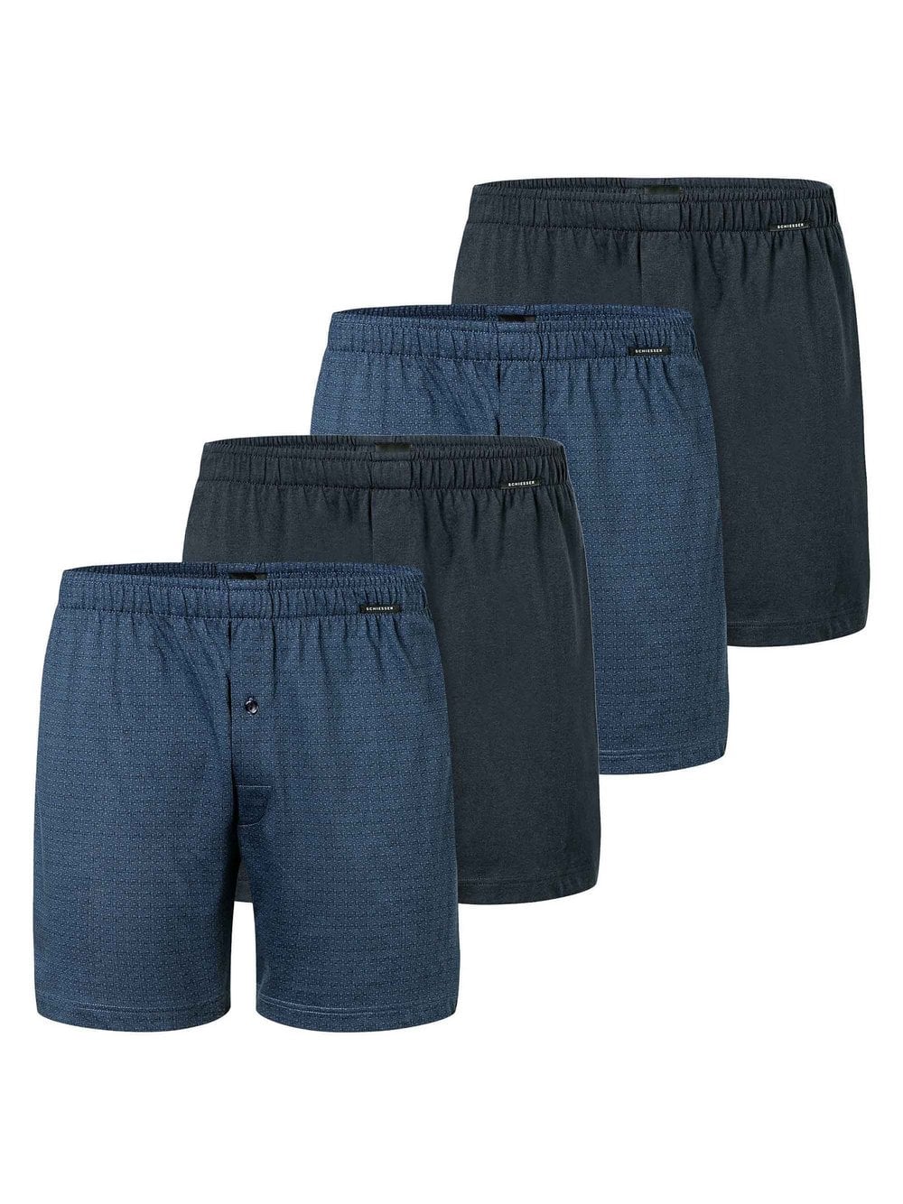 Schiesser Boxershort 4er Pack Herren blau, XXL Image