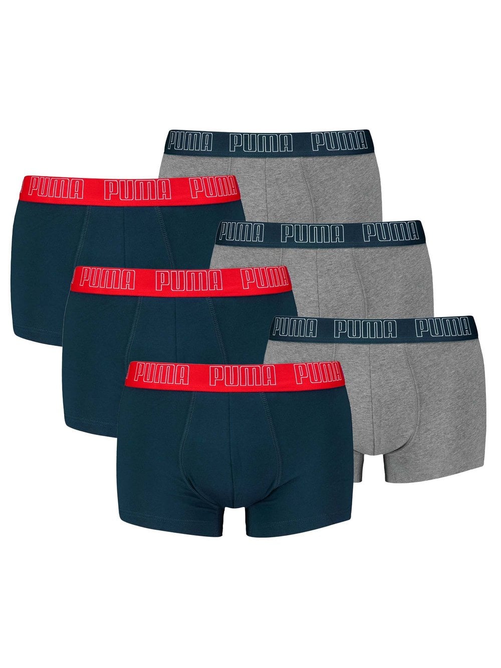 Puma Boxershort 6er Pack Herren mehrfarbig, M Image
